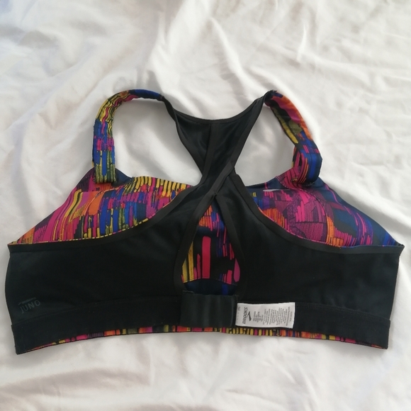Brooks Juno Velcro Strap Adjustable High Support Sports Bra Plus Size 40D - Picture 12 of 16